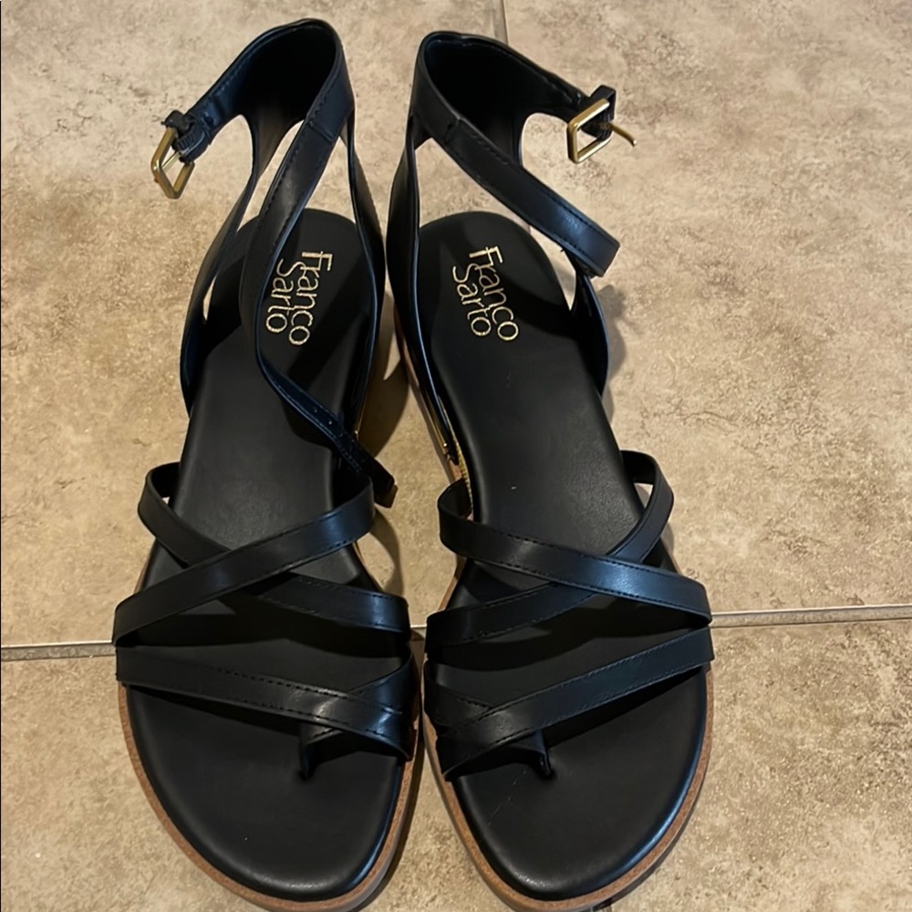 Franco Sarto Elegant Black Sandals